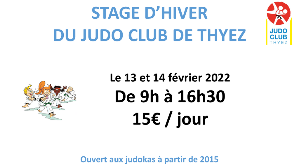 Stage d'Hiver du Judo Club de THYEZ