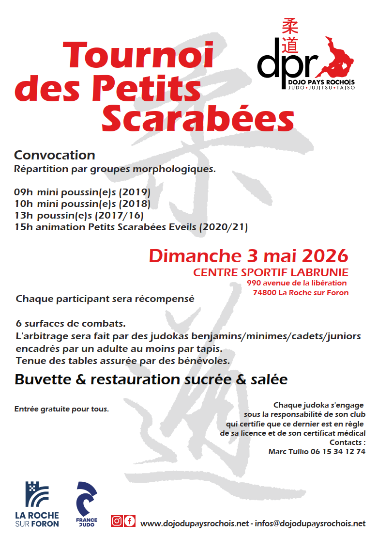 Tournoi des Petits Scarabées - 03.05.2026 - La Roche sur Foron