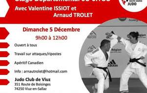 Stage Ju-Jitsu Haute Savoie avec Valentine Issiot et Arnaud Trolet