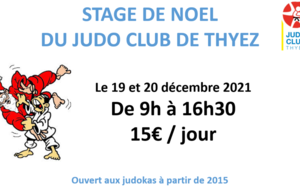 Stage de Noël du Judo Club de THYEZ