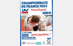 Championnats de France de la Fédération FSGT (Affinitaire de la FFJDA) - 04 au 06.06.2022