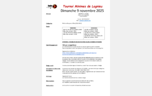 TOURNOI Régional Minimes de Lagnieu