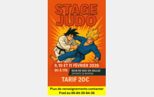 STAGE JUDO - 09.02, 10.02 et 11.02.2026 - Viuz-en Sallaz