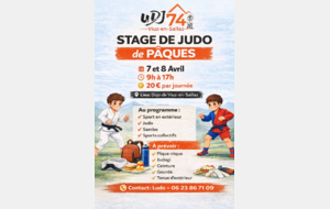 STAGE DE JUDO - PÂQUES - avec Ludo