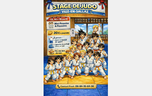 STAGE DE JUDO - PÂQUES - avec Fred