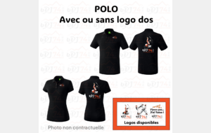 POLO avec ou sans logo dos Adulte Homme ou Femme