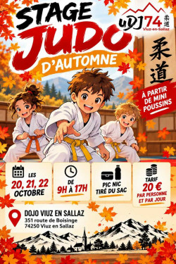 Stage de judo d'automne avec Fred