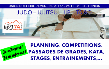 Planning, Compétitions, passages de grades, stages, entrainements, ...