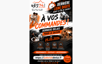 🥋 Dernière ligne droite avant la fin de saison !