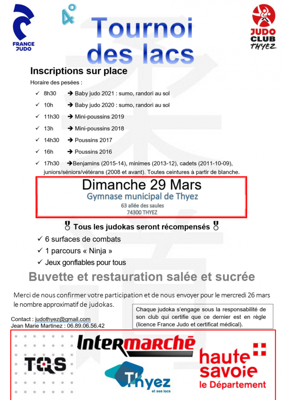 TOURNOI DE THYEZ (veil  poussins et benjamins  adultes dbutants)